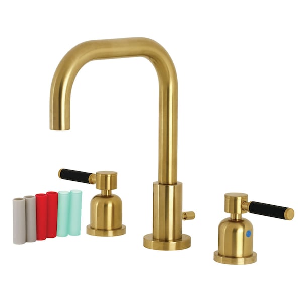 FSC8933DKL Kaiser Widespread Bathroom Faucet W/ Brass Pop-Up, Brass